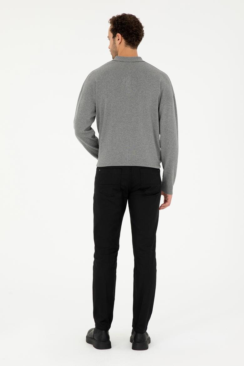 Erkek Siyah Kanvas / Chino Pantolon - 50275582337