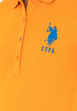 Kadın Turuncu Basic Polo Yaka Tişört - 50280063017