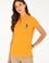 Kadın Turuncu Basic Polo Yaka Tişört