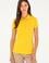 Kadın Sarı Basic Polo Yaka Tişört