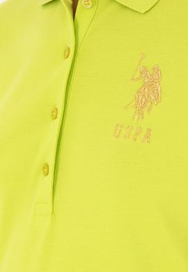 Kadın Fıstık Yeşili Basic Polo Yaka Tişört - 50280071109