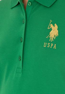 Kadın Yeşil Basic Polo Yaka Tişört - 50280071047