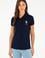 Kadın Lacivert Basic Polo Yaka Tişört