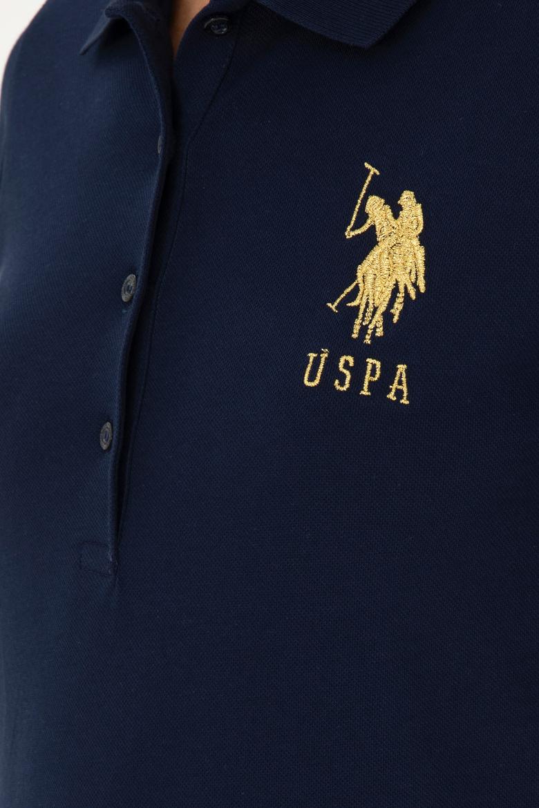 Kadın Lacivert Basic Polo Yaka Tişört - 50280071016