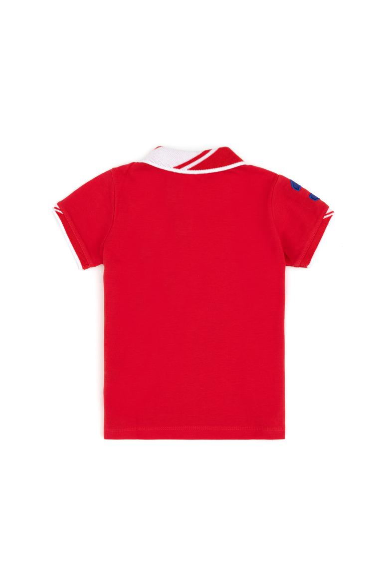 Erkek Bebek Kırmızı Polo Yaka Tişört - 50252177065