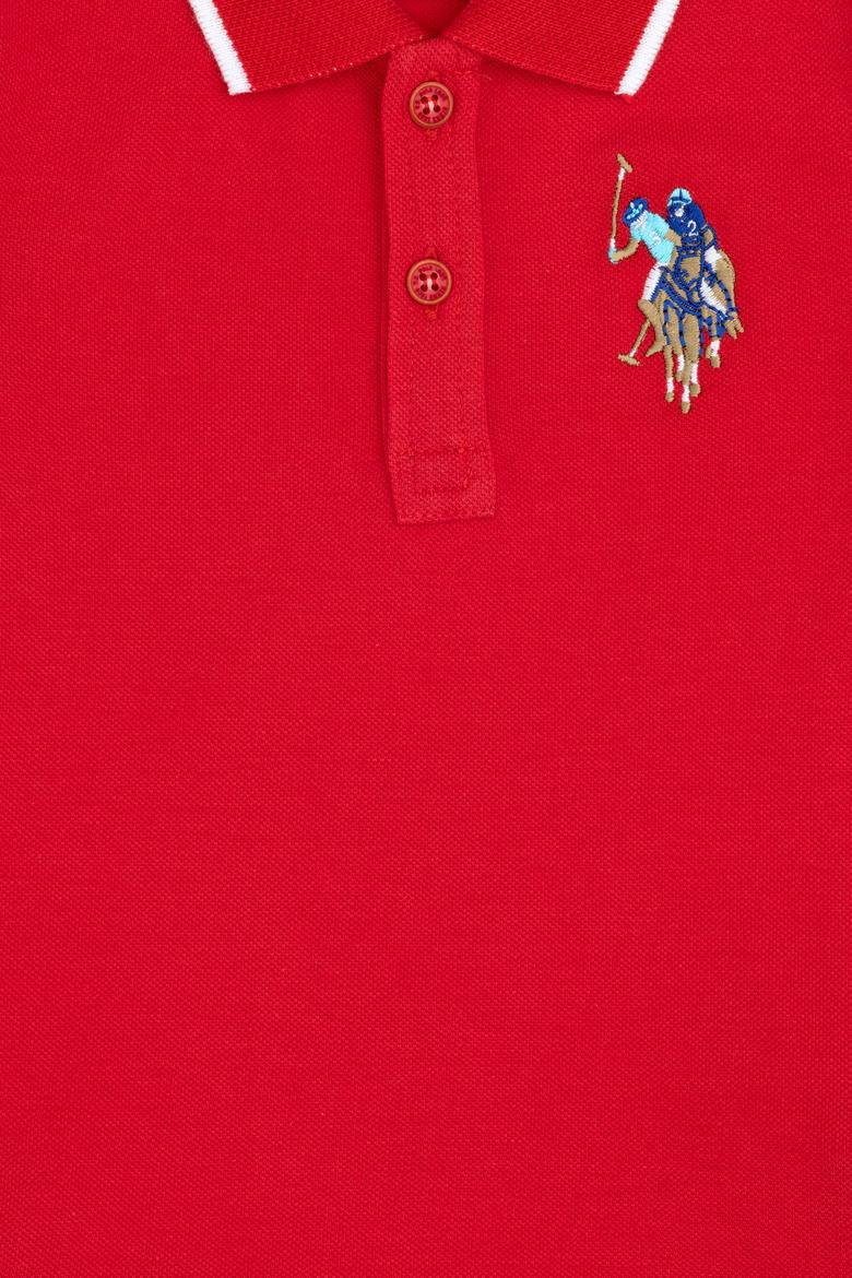 Erkek Bebek Kırmızı Polo Yaka Tişört - 50252177065