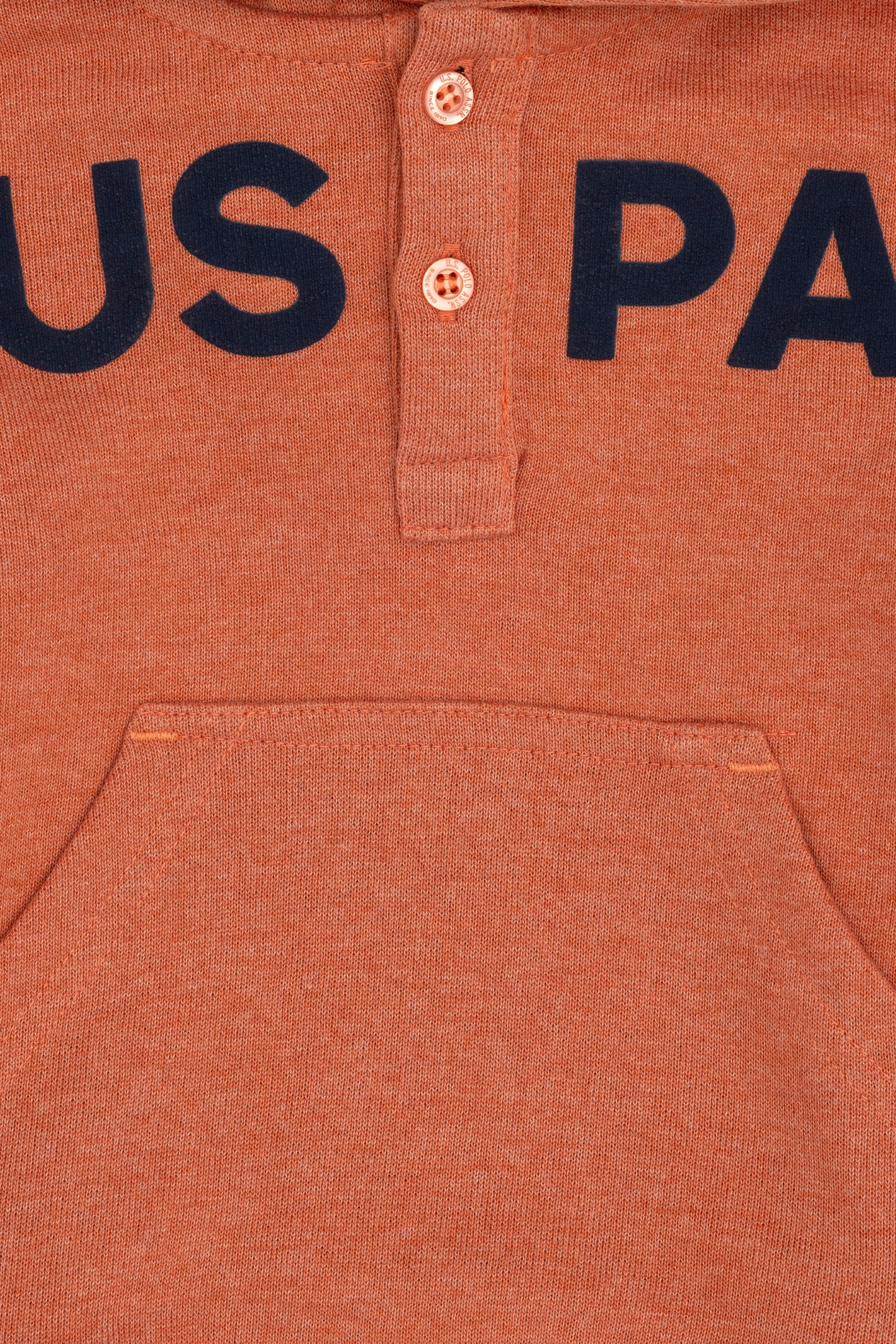 Erkek Bebek Kiremit Melanj Basic Sweatshirt