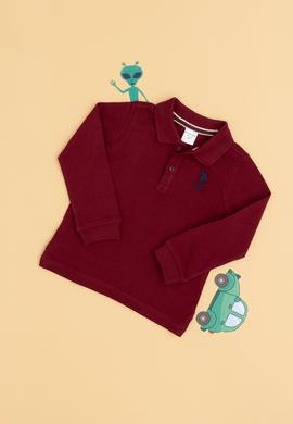 Erkek Bebek Vişne Basic Sweatshirt - 50261334113