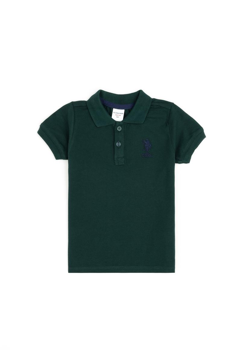 Erkek Bebek Koyu Yeşil Basic Tişört