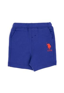 Erkek Bebek Mavi Örme Şort - 50252170077