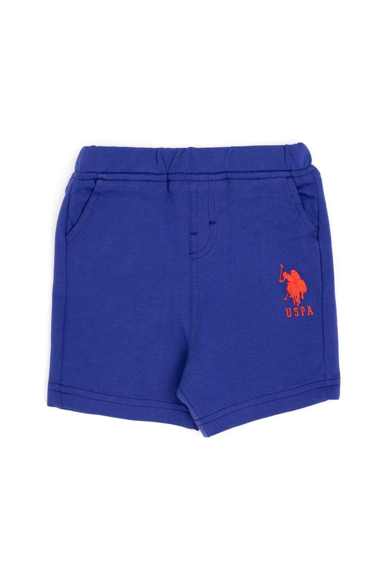 Erkek Bebek Mavi Örme Şort - 50252170077