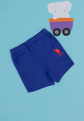 Erkek Bebek Mavi Örme Şort - 50252170077