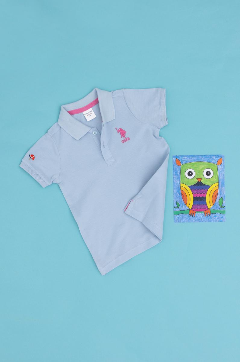 Erkek Bebek Açık Mavi Basic Tişört