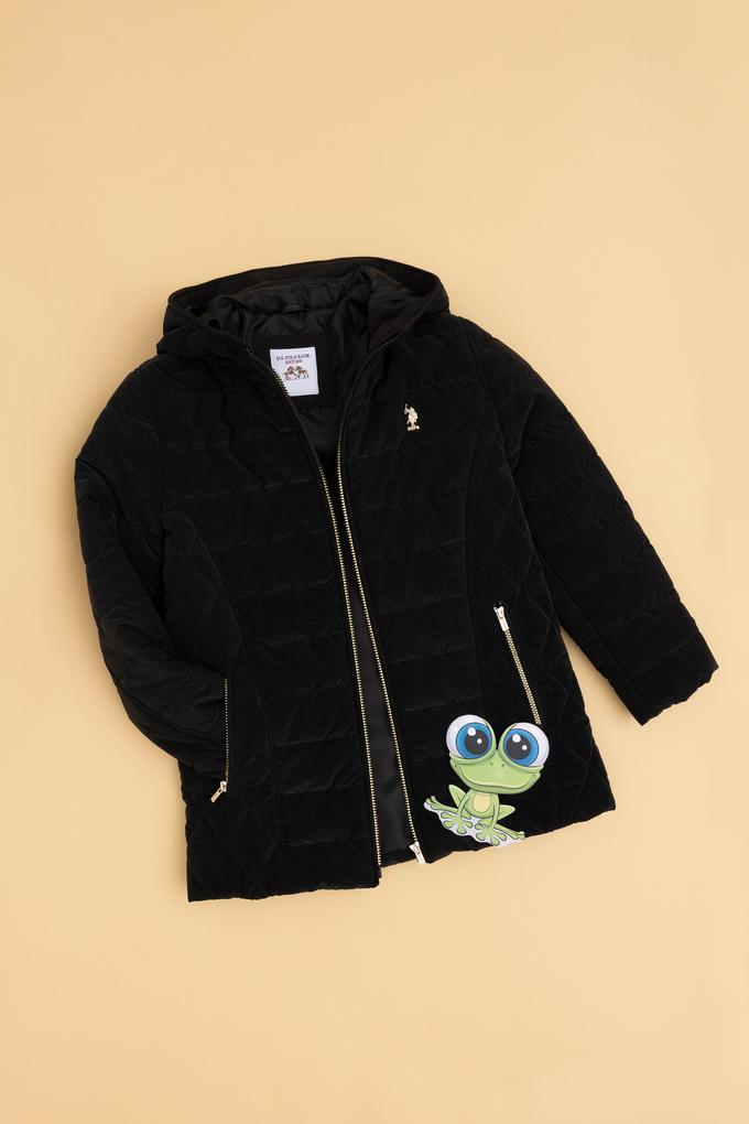 Kız Çocuk Siyah Deri Ceket