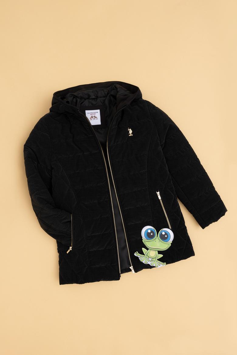 Kız Çocuk Siyah Deri Ceket