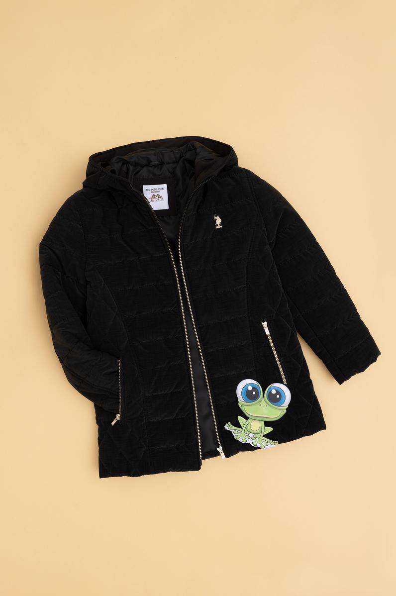 Kız Çocuk Siyah Deri Ceket