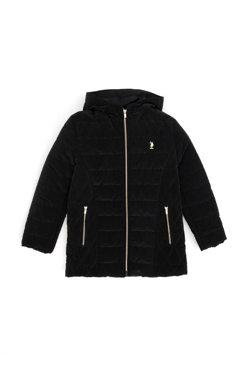 Kız Çocuk Siyah Deri Ceket - 50278999004