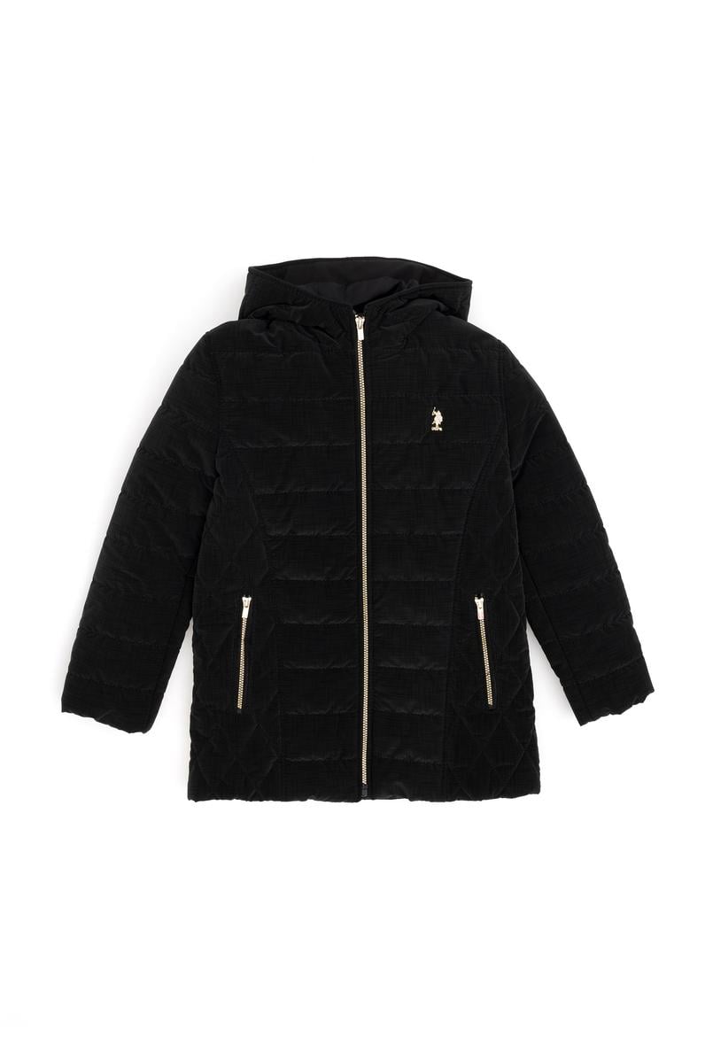 Kız Çocuk Siyah Deri Ceket