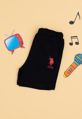 Erkek Bebek Siyah Örme Şort - 50252170071