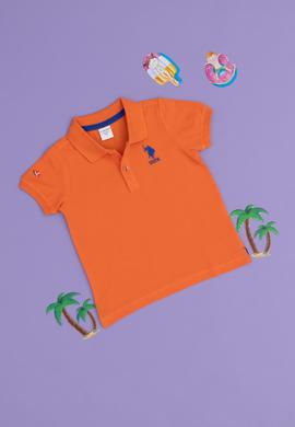 Erkek Bebek Turuncu Basic Tişört - 50252176172