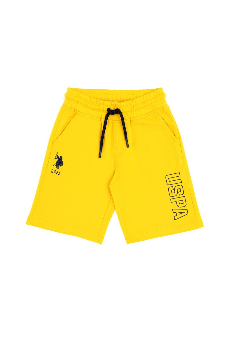 Erkek Çocuk Safran Örme Şort