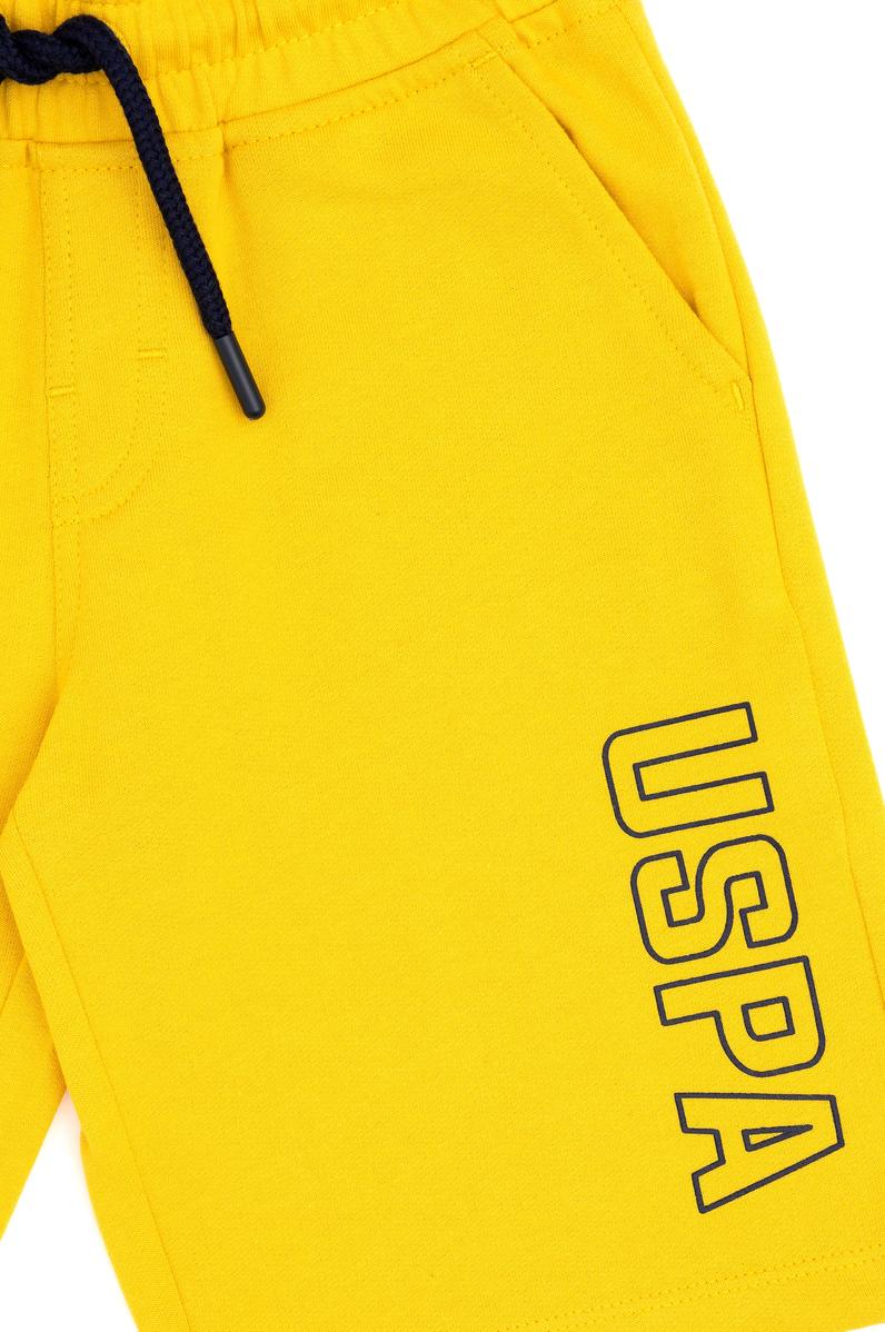 Erkek Çocuk Safran Örme Şort