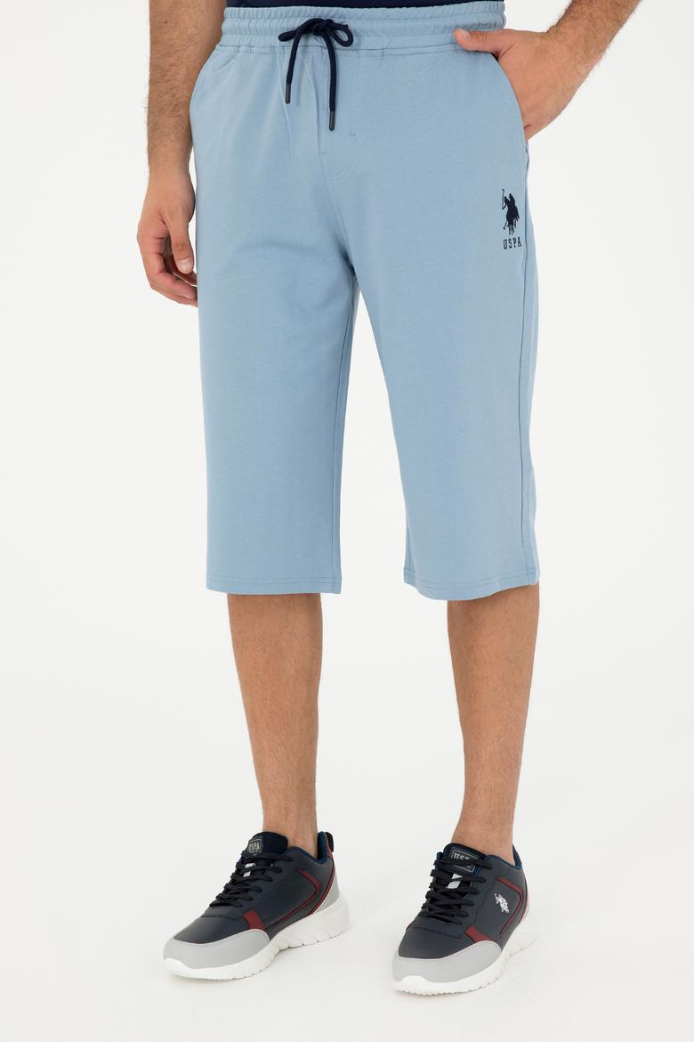 Erkek İndigo Örme Şort - 50279640049