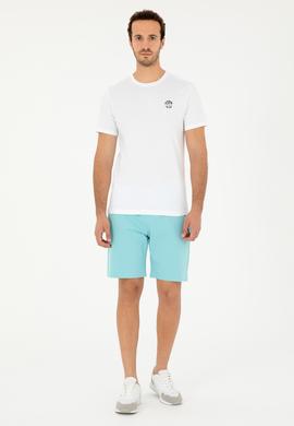 Erkek Regular Fit Bisiklet Yaka Beyaz Tişört - 50294329006