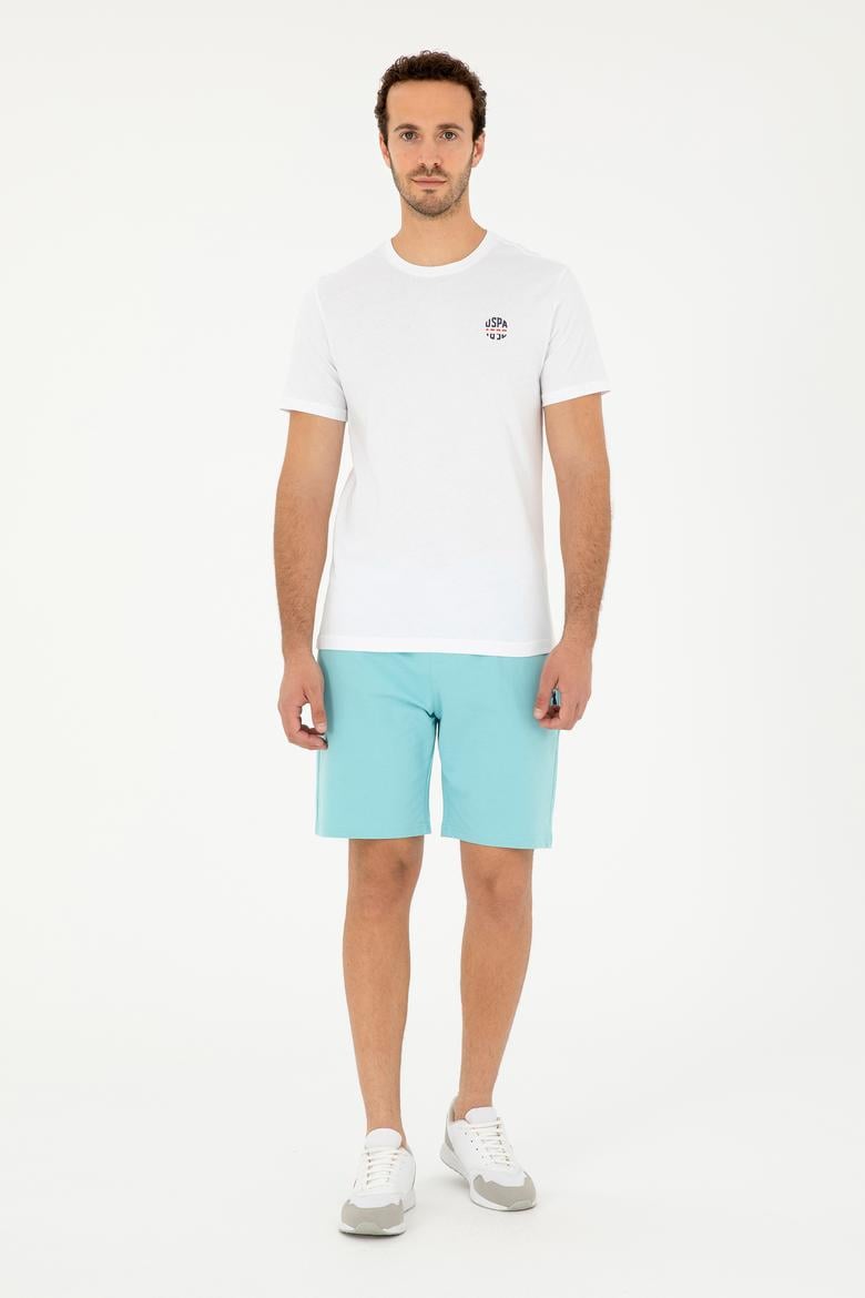 Erkek Regular Fit Bisiklet Yaka Beyaz Tişört - 50294329006