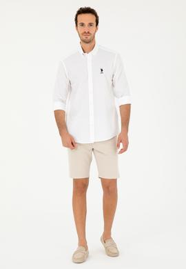 Erkek Beyaz Uzun Kollu Gömlek - 50285458007