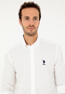 Erkek Beyaz Uzun Kollu Gömlek - 50285458007