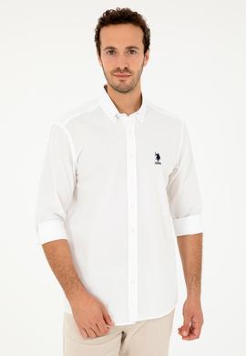 Erkek Beyaz Uzun Kollu Gömlek - 50285458007
