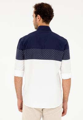 Erkek Lacivert Uzun Kollu Gömlek - 50282867007