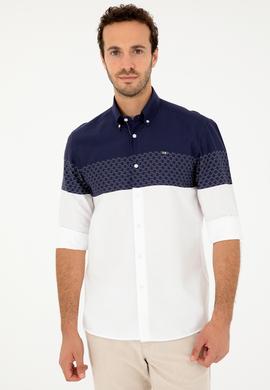 Erkek Lacivert Uzun Kollu Gömlek - 50282867007