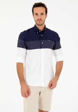 Erkek Lacivert Uzun Kollu Gömlek - 50282867007