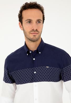 Erkek Lacivert Uzun Kollu Gömlek - 50282867007