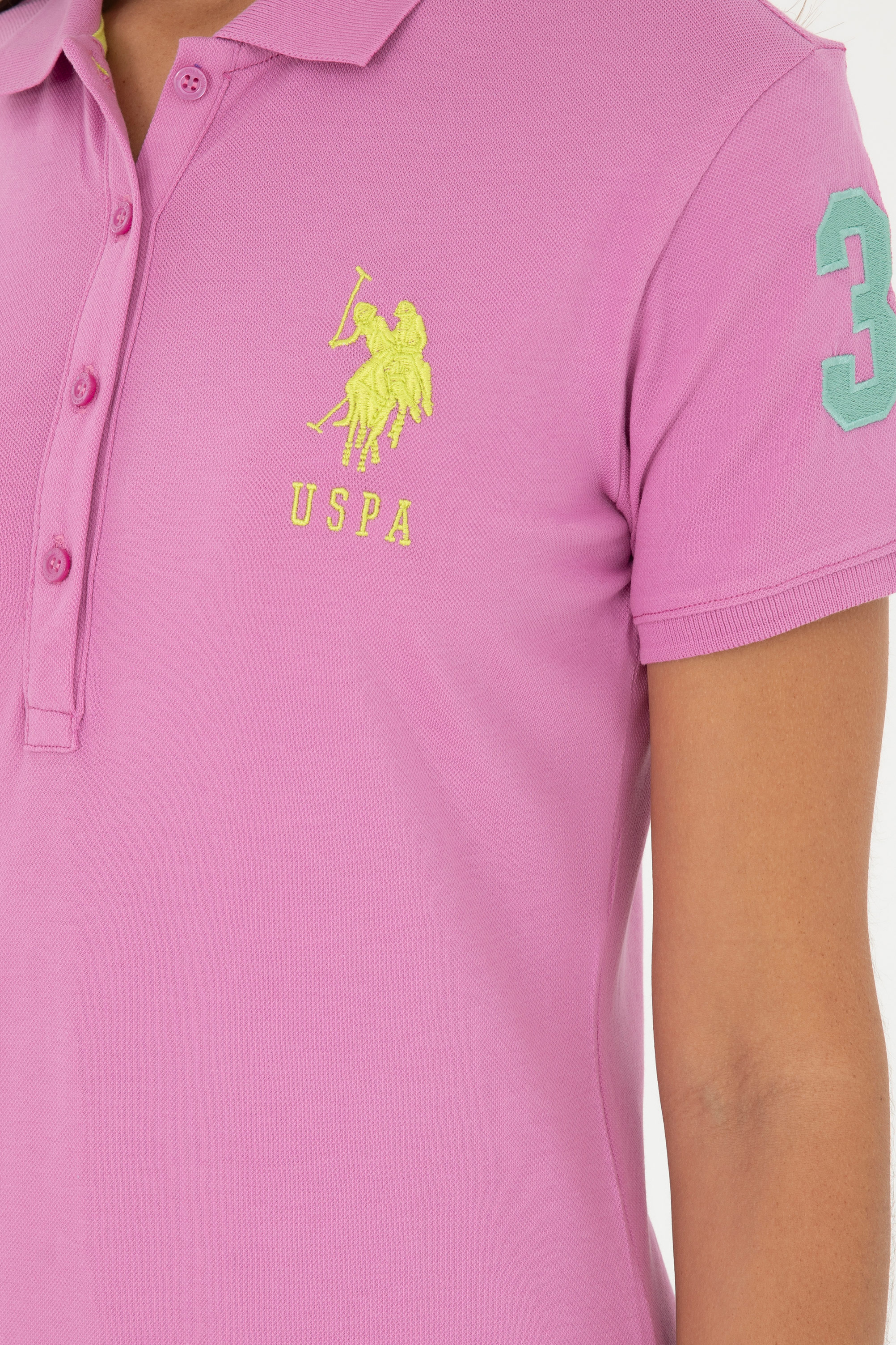 لباس بلند یقه پولو اندامی یقه پولو زنانه یو اس پولو | U.S. Polo Assn. - تصویر 6