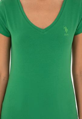 Kadın Yeşil Basic Tişört - 50280068042