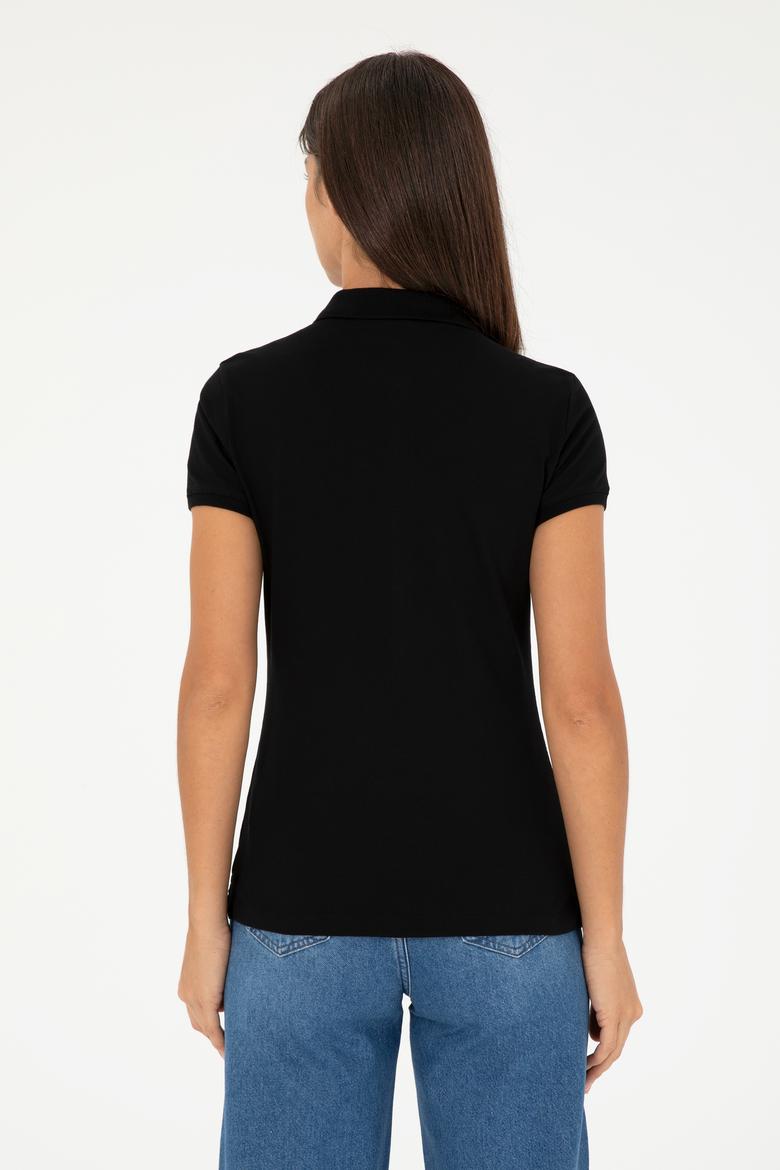 Kadın Siyah Basic Tişört - 50280071026