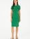 Kadın Yeşil Polo Yaka Mini Boy Örme Elbise