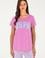 Kadın Pembe Bisiklet Yaka Basic Tişört