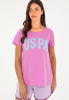 Kadın Pembe Bisiklet Yaka Basic Tişört - 50280036119