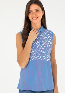 Kadın Koyu Mavi Tişört - 50282905025