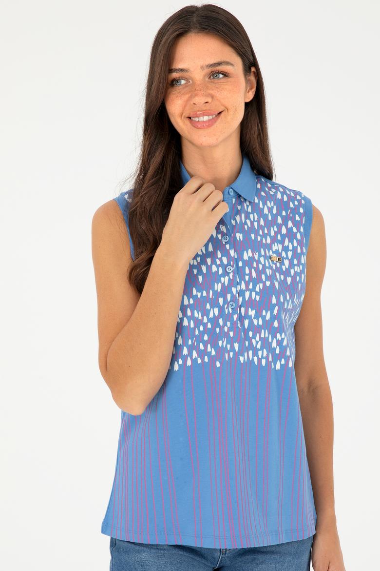 Kadın Koyu Mavi Tişört - 50282905025