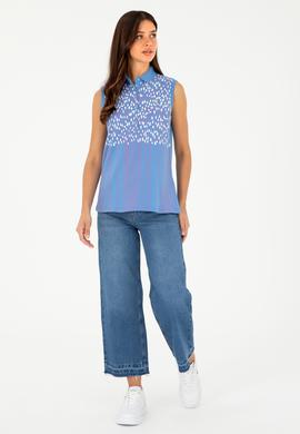 Kadın Koyu Mavi Tişört - 50282905025