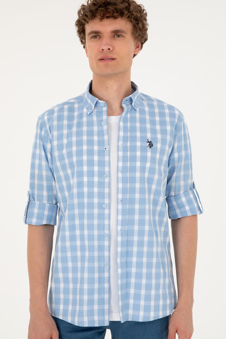 Erkek Açık Mavi Uzun Kollu Gömlek - 50288665006