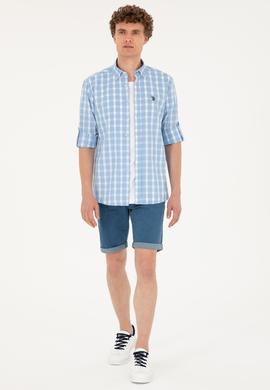 Erkek Açık Mavi Uzun Kollu Gömlek - 50288665006