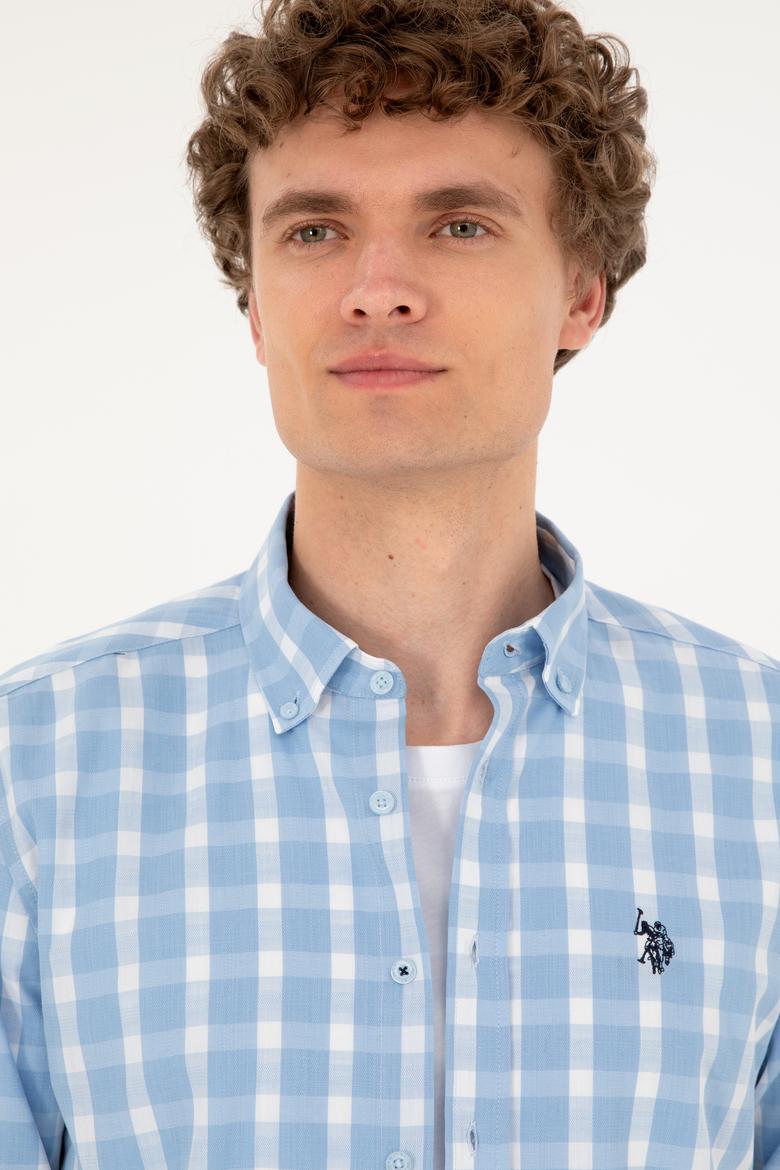 Erkek Açık Mavi Uzun Kollu Gömlek - 50288665006