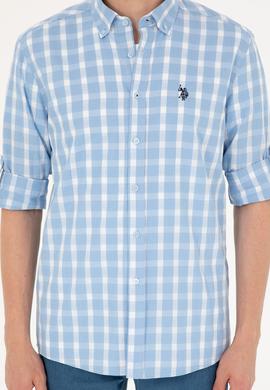 Erkek Açık Mavi Uzun Kollu Gömlek - 50288665006