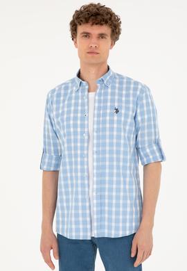 Erkek Açık Mavi Uzun Kollu Gömlek - 50288665006